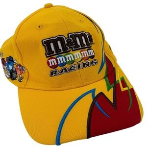 Chase Authentics M&M's Racing Mens OSFA Hat Yellow NASCAR Joe Gibbs Racing Cap